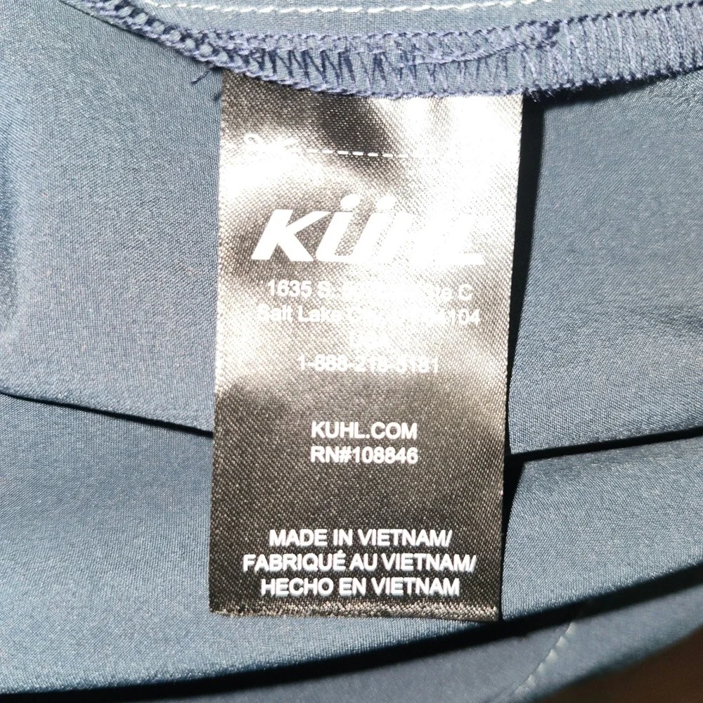 Kuhl Tufflex Mens Small Short Sleeve Button Down Shirt Lot 2 Blue / Black Impact